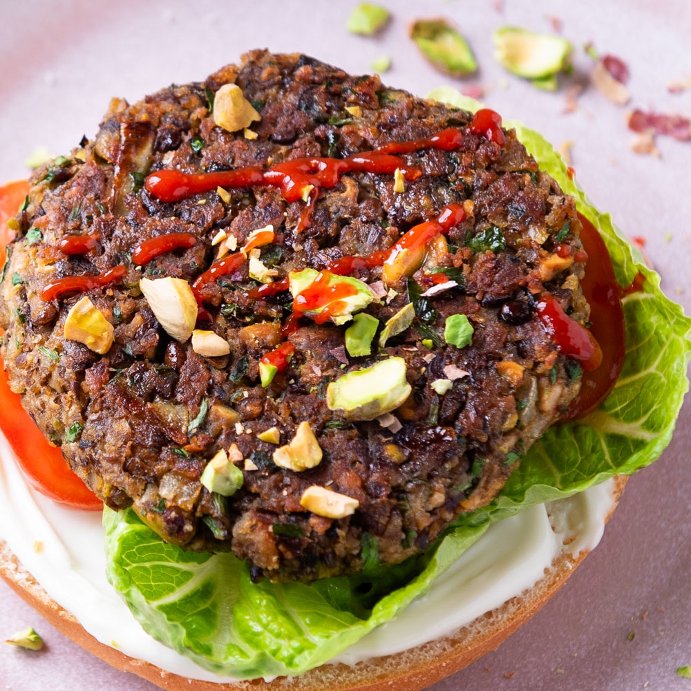 Lentil Pistachio Burger