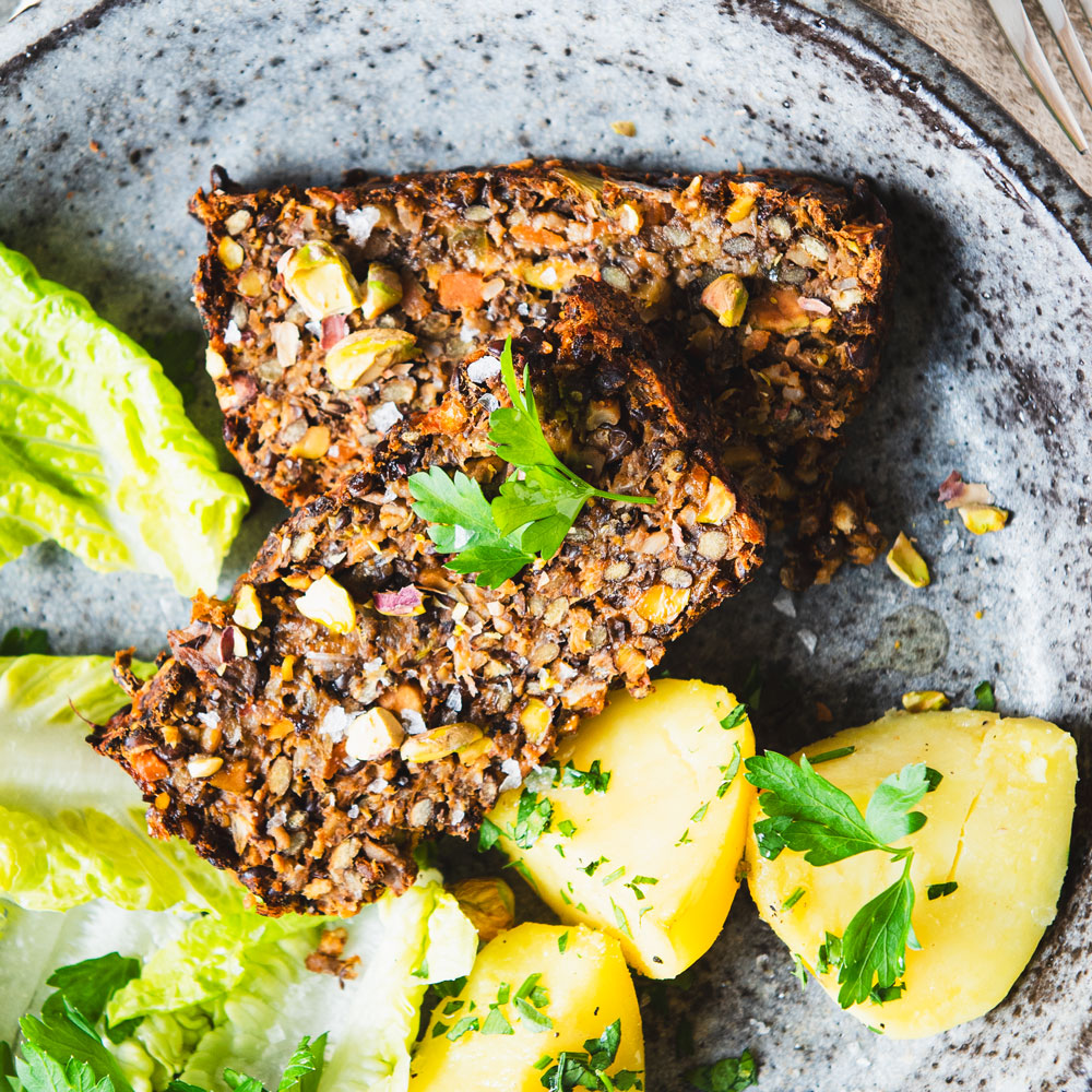 Lentil and Pistachio Roast