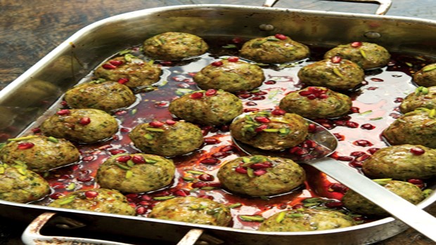 Pistachio and Pomegranate Meatballs 