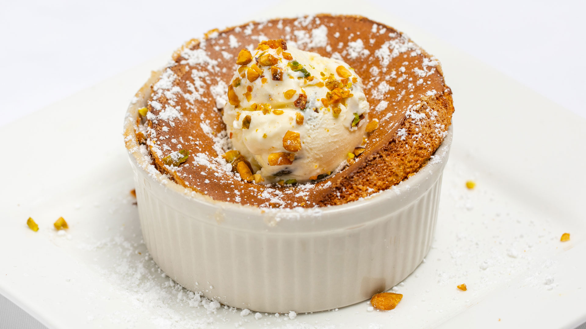 Pistachio Cardamom Crème Brûlée