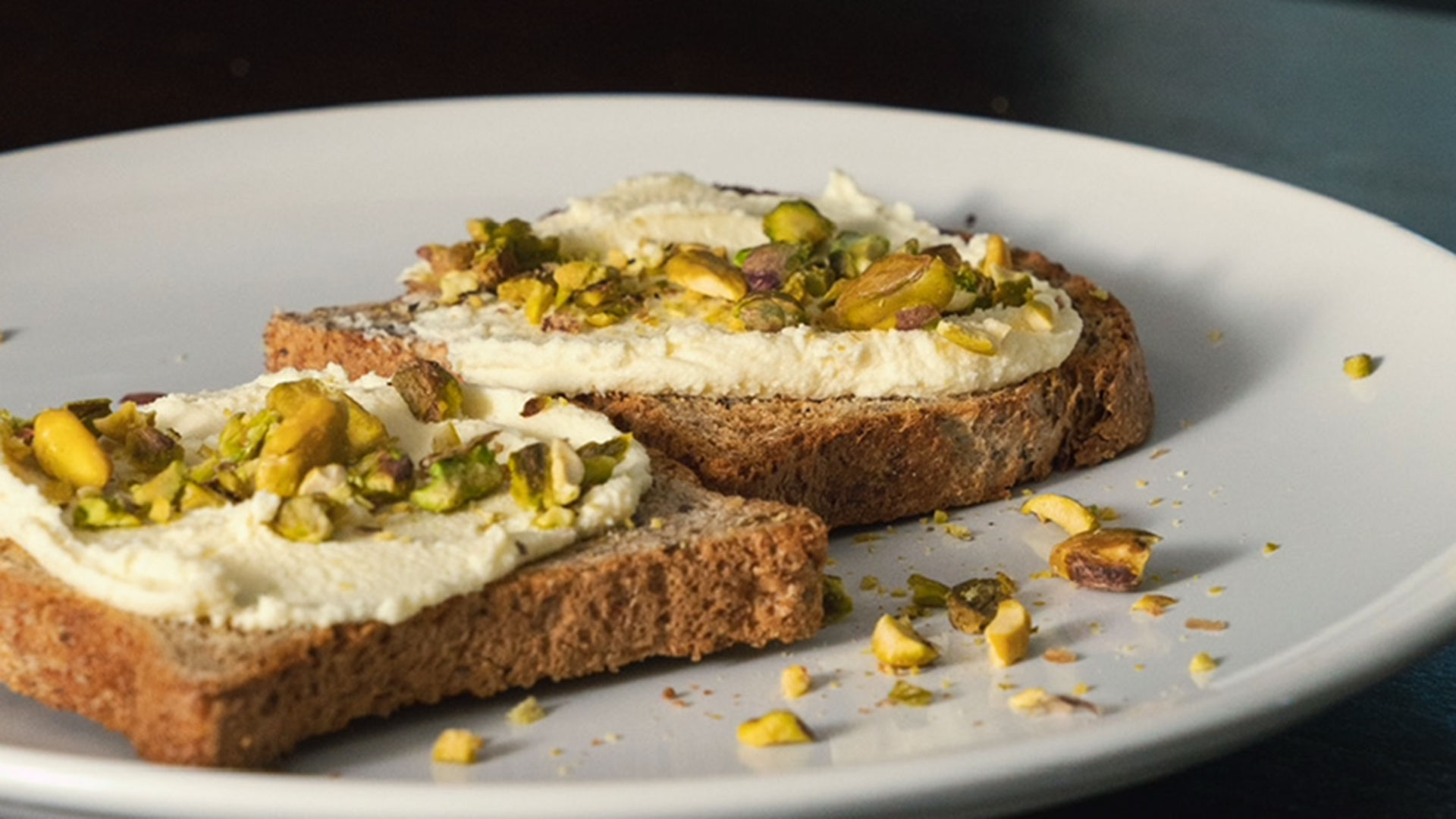 Ricotta Pistachio Honey Toast with Citrus Zest