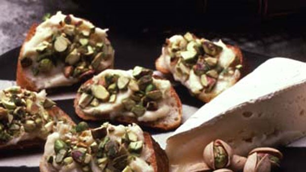 Pistachio-Topped Brie