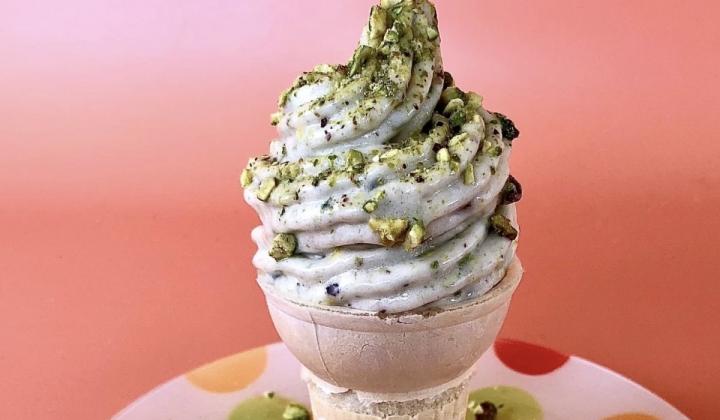 Pistachio Banana Soft Serve