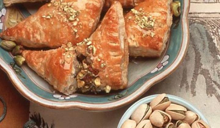 Pistachio Chinese Turnovers