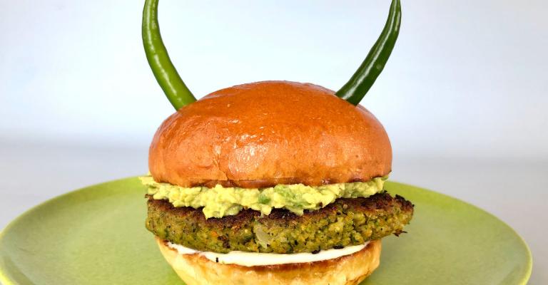 El Diablo Pistachio Garden Burger